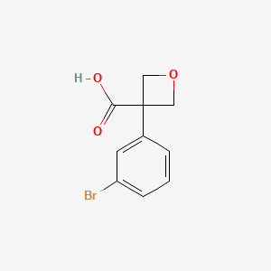 3-(3-Bromophenyl)oxetane-3-carboxylic acid