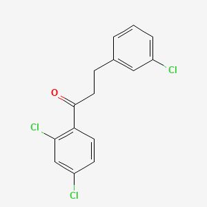 3-(3-Chlorophenyl)-2',4'-dichloropropiophenone