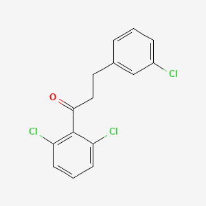 3-(3-Chlorophenyl)-2',6'-dichloropropiophenone