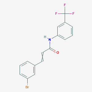 3-(3-bromophenyl)-N-[3-(trifluoromethyl)phenyl]acrylamide