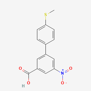 3-(4-Methylthiophenyl)-5-nitrobenzoic acid
