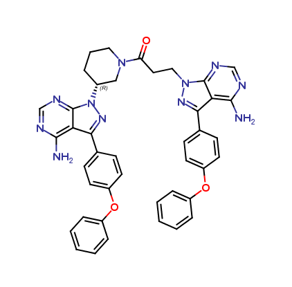 3-(4-amino-3-(4-phenoxyphenyl)-1H-pyrazolo[3,4-d]pyrimidin-1-yl)-1-((R)-3-(4-amino-3-(4-phenoxypheny