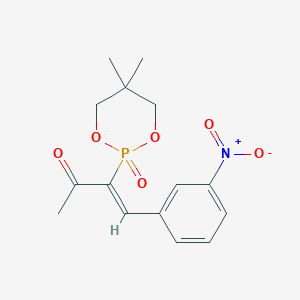 3-(5,5-Dimethyl-2-oxido-1,3,2-dioxaphosphorinan-2-yl)-4-(3-nitrophenyl)-3-buten-2-one