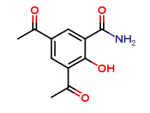 3, 5 diacetyl 2-hydroxybenzamide