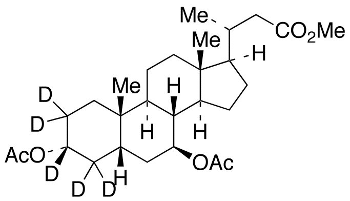 3α,7β-Di-O-acetyl 24-Nor Ursodeoxycholic Acid-d5 Methyl Ester