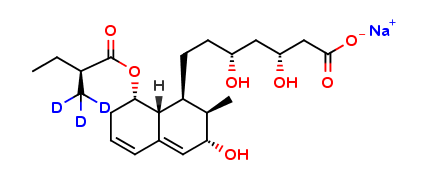 3α-Hydroxy Pravastatin-d3 Sodium Salt