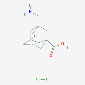 3-(Aminomethyl)adamantane-1-carboxylic acid hydrochloride