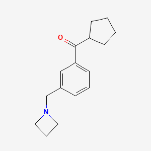 3-(Azetidinomethyl)phenyl cyclopentyl ketone