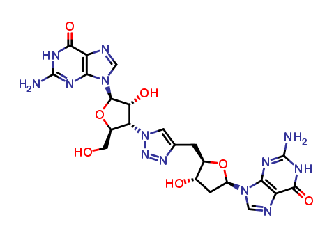 3'-De(phosphinicooxy)guanylyl-1H-1,2,3-triazole-1,4-diyl-(3''→5')-2',5'-dideoxy-guanosine