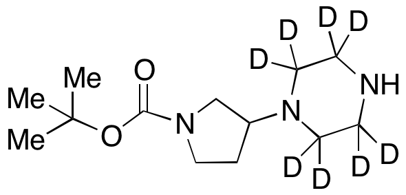 3-(Piperazin-1-yl)pyrrolidine-1-carboxylic Acid tert-Butyl Ester-d8