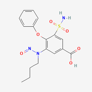 3-(butyl(nitroso)amino)-4-phenoxy-5-sulfamoylbenzoic acid