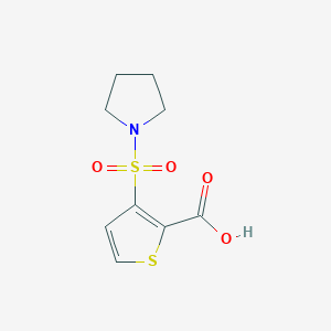3-(pyrrolidin-1-ylsulfonyl)thiophene-2-carboxylic acid