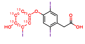 3,3',5-Triiodo Thyroacetic Acid-13C6