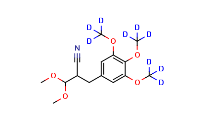 3,4,5-Trimethoxy-d9-2'-cyano-di-hydrocinnamaldehyde Dimethylacetal