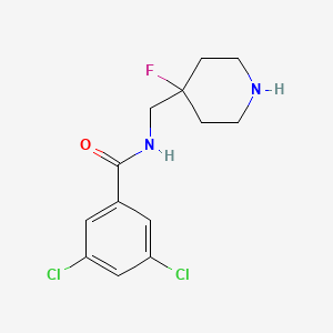 3,5-Dichloro-N-(4-fluoropiperidin-4-ylmethyl)benzamide