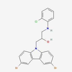 3,6-Dibromo-α-[[(2-chlorophenyl)amino]methyl]-9H-carbazole-9-ethanol
