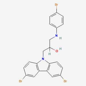 3,6-Dibromo-α-[[(4-bromophenyl)amino]methyl]-9H-carbazole-9-ethanol