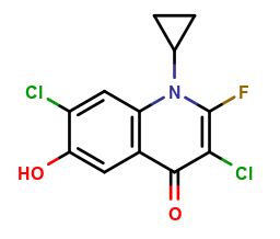 3,7-DICHLORO-1-CYCLOPROPYL-2-FLUORO-6-HYDROXYQUINOLIN-4(1H)-ONE