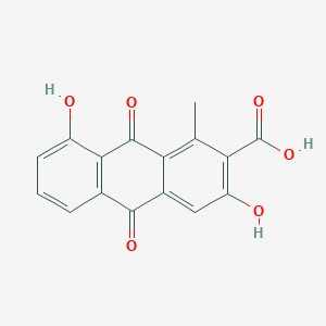 3,8-dihydroxy-1-methyl-9,10-dioxo-9,10-dihydroanthracene-2-carboxylic acid