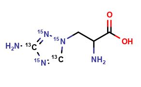 3-Amino-1H-[1,2,4]-triazole-1-alanine 13C2,15N3