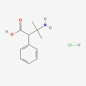 3-Amino-3-methyl-2-phenylbutanoic acid hydrochloride