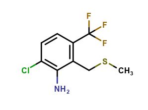 3-Amino-4-chloro-2-methylthiomethylbenzotrifluoride