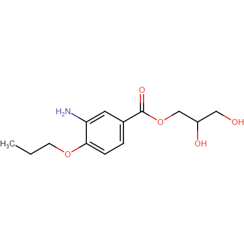 3-Amino-4-propoxy-2,3-dihydroxypropyl ester Benzoic acid