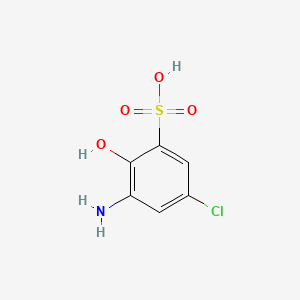 3-Amino-5-chloro-2-hydroxybenzenesulfonic acid