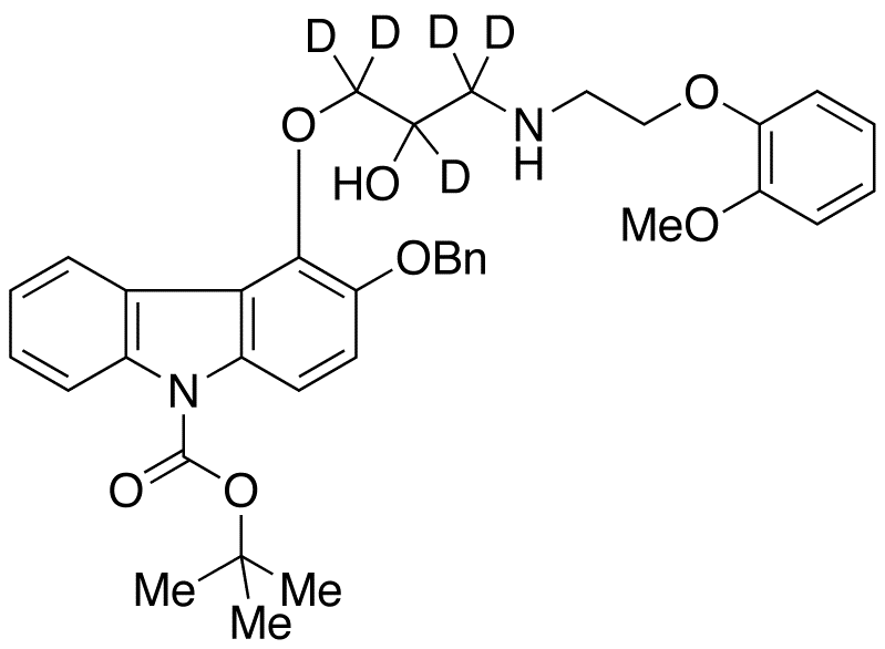 3-Benzyloxy Carvedilol-d5 N-Carboxylic Acid tert-Butyl Ester