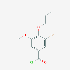 3-Bromo-5-methoxy-4-propoxybenzoyl chloride