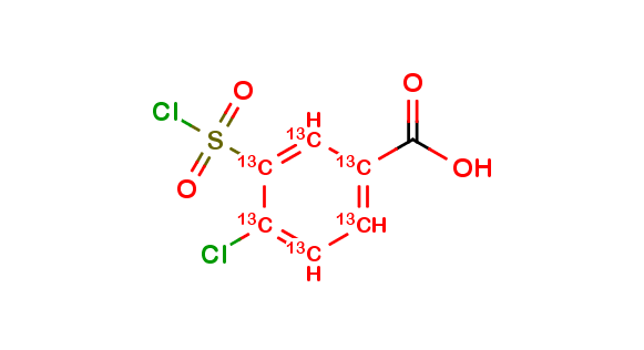 3-Chlorosulfonyl-4-chlorobenzoic acid 13C6