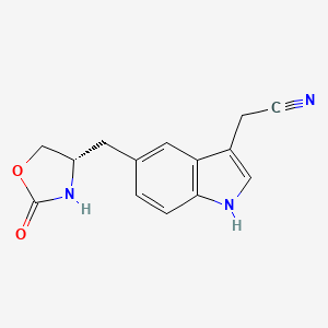 3-Des[2-(Dimethylamino)ethyl] Zolmitriptan Acetonitrile