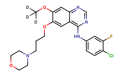 3-Deschloro-4-desfluoro-4-chloro-3-fluoro Gefitinib-d3