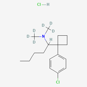 3-Desmethyl 4-Methyl Sibutramine-d6 Hydrochloride