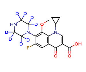 3-Desmethyl Gatifloxacin-d8