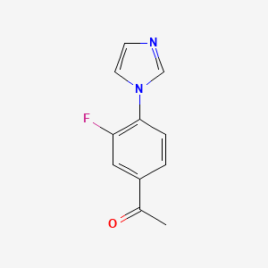 3-Fluoro-4-(1-imidazolyl)acetophenone