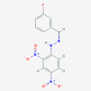 3-Fluorobenzaldehyde 2,4-Dinitrophenylhydrazone-3,5,6-d3