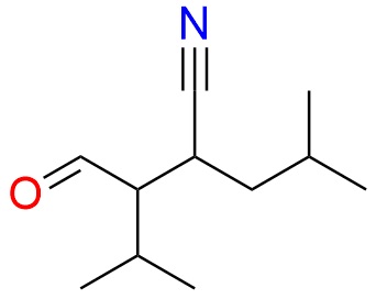 3-Formyl-2-isobutyl-4-methylpentanenitrile