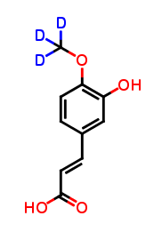 3-Hydroxy-4-methoxycinnamic Acid-d3 (Isoferulic Acid-d3)