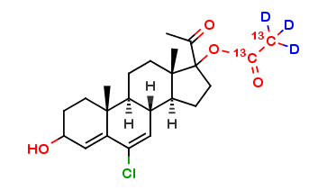 3-Hydroxy Chlormadinone Acetate-13C-d3