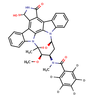 3-Hydroxy Midostaurin Epimer 1 (CGP52421 Epimer 1)-D5