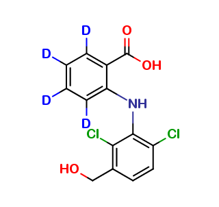 3-Hydroxymethyl Meclofenamic Acid-d4