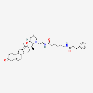 3-Keto-N-aminoethyl-N'-aminocaproyldihydrocinnamoyl Cyclopamine