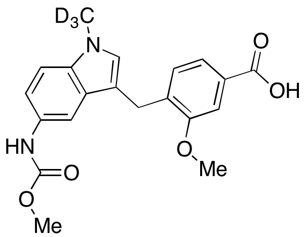 3-Methoxy-4-[[5-[(methoxycarbonyl)amino]-1-methyl-d3-1H-indol-3-yl]methyl]benzoic Acid