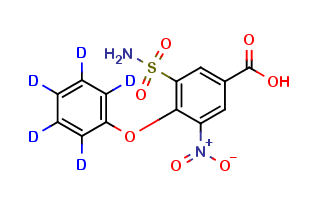 3-Nitro-4-phenoxy-5-sulfamoylbenzoic Acid D5