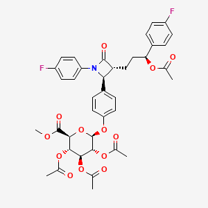 3-O-Acetyl Ezetimibe-d4 2,3,4-Tri-O-acetyl-β-D-glucuronide Methyl Ester