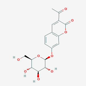 3-acetyl-7-beta-D-glucopyranosyloxycoumarin