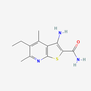 3-amino-5-ethyl-4,6-dimethylthieno[2,3-b]pyridine-2-carboxamide