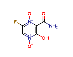 3-carbamoyl-5-fluoro-2-hydroxypyrazine 1,4-dioxide