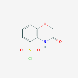 3-oxo-3,4-dihydro-2H-1,4-benzoxazine-5-sulfonyl chloride